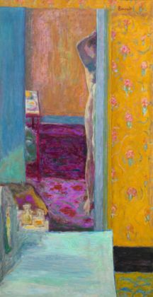 Pierre Bonnard, Akt in einem Interieur, um 1935. Nu dans un intérieur. Öl auf Leinwand, 134 × 69,2 cm. National Gallery of Art, Washington, Collection of Mr and Mrs Paul Mellon